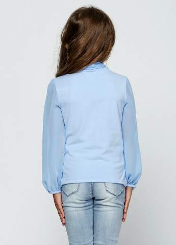 Голубая блузка с длинным рукавом Vidoli демисезонная