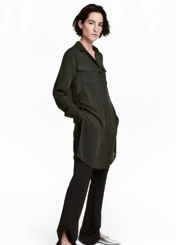 Хакі блуза H&M