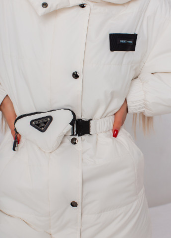 Белая демисезонная женская демисезонная удлиненная куртка белая 657922 Lusskiri