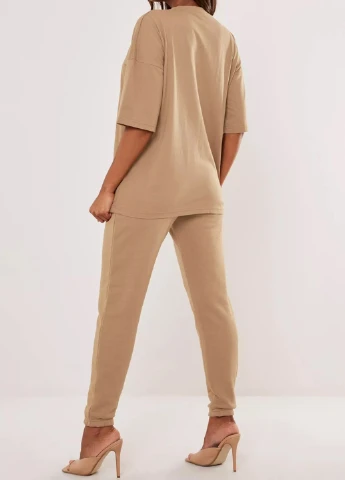 Бежевий демісезонний костюм Missguided