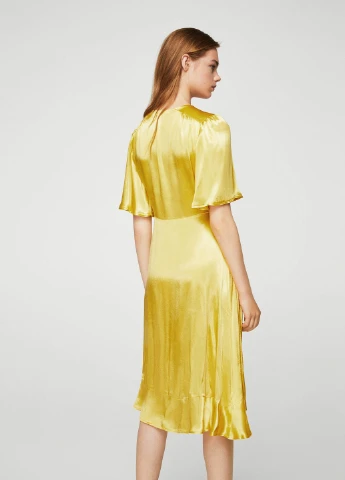 Жовтий кежуал сукня Mango