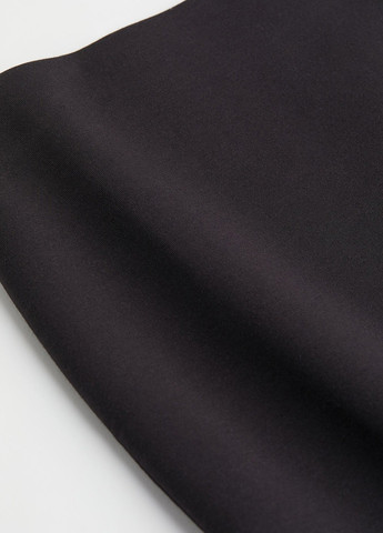 Черная кэжуал однотонная юбка H&M