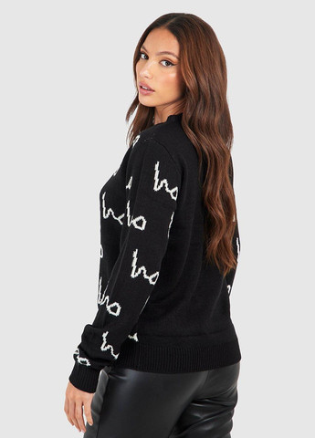 Чорний зимовий джемпер джемпер Boohoo
