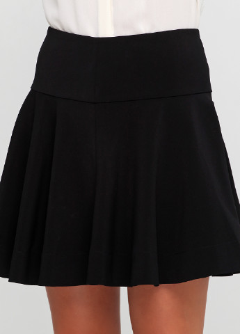 Черная кэжуал однотонная юбка DKNY клешированная