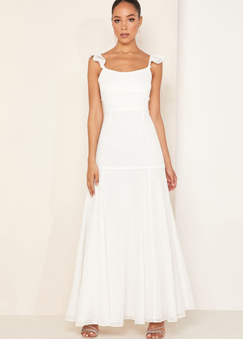 Білий вечірня сукня кльош Keepsake однотонна
