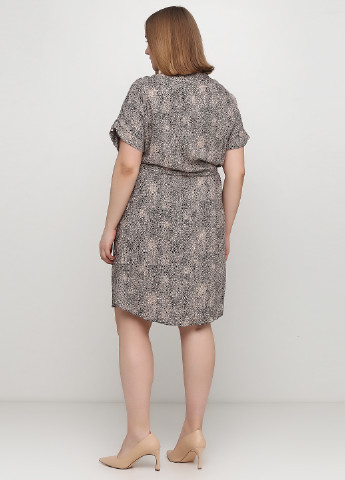 Бежевое кэжуал платье New look. с абстрактным узором