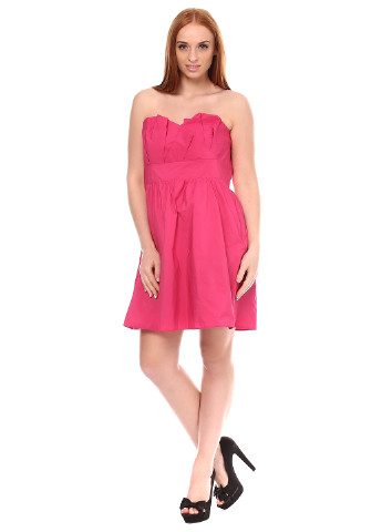 Розовое коктейльное платье баллон Vera Mont