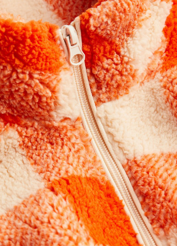 Свитшот H&M - крой клетка оранжевый кэжуал - (256250632)