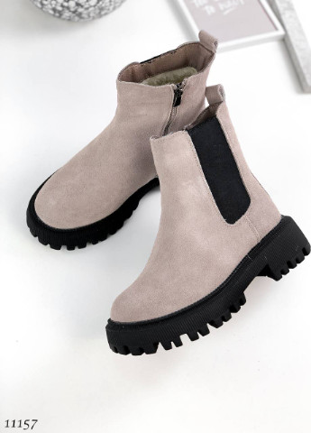 Зимові замшеві черевики No Brand (256232621)