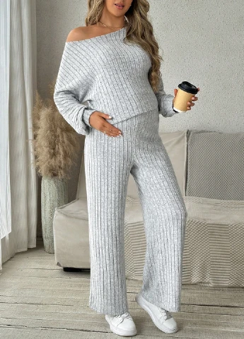 Костюм для беременных (лонгслив, брюки) SHEIN (332389461)