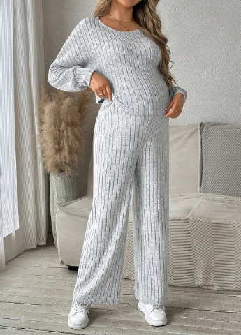 Костюм для беременных (лонгслив, брюки) SHEIN (332389461)