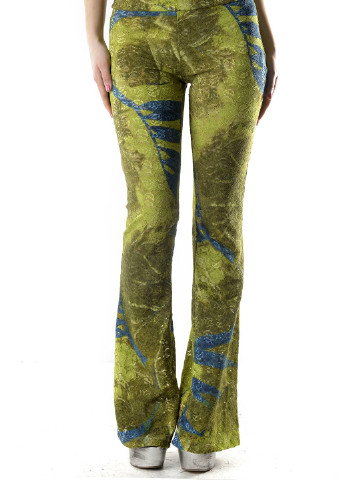 Зеленые кэжуал демисезонные клеш брюки Sexy Woman