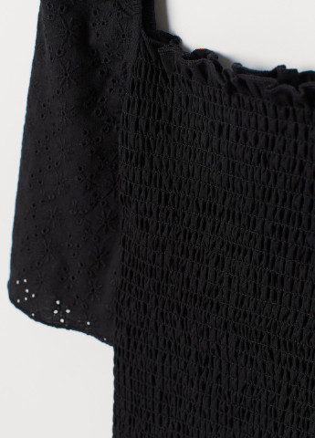 Черное кэжуал платье H&M однотонное