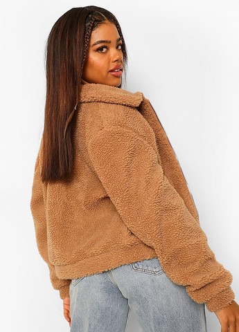 Светло-коричневая демисезонная куртка Boohoo