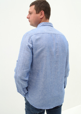 Синяя кэжуал рубашка Stendo