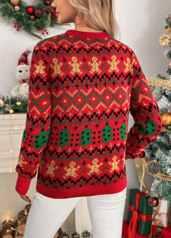 Комбінований зимовий джемпер джемпер SHEIN