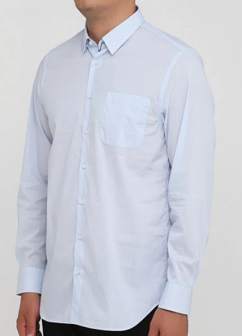 Голубой кэжуал рубашка однотонная John Richmond