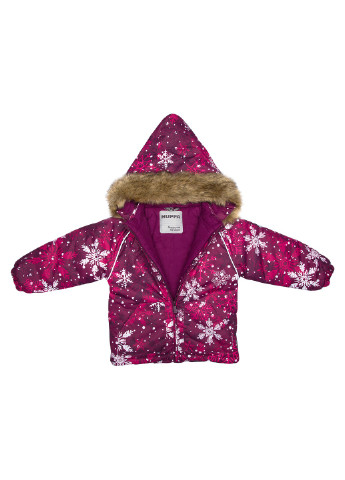 Бордовый зимний комплект зимний (куртка + полукомбинезон) avery Huppa