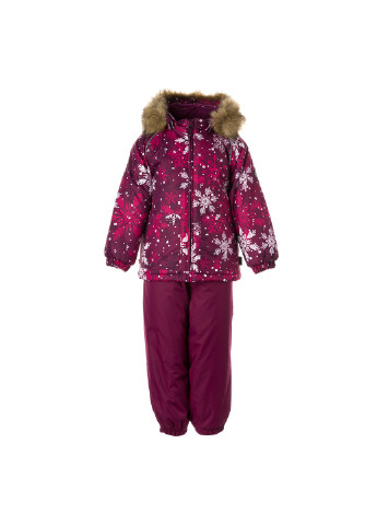 Бордовый зимний комплект зимний (куртка + полукомбинезон) avery Huppa