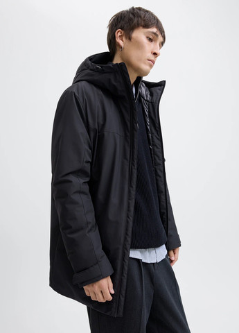 Черная демисезонная куртка Jack & Jones