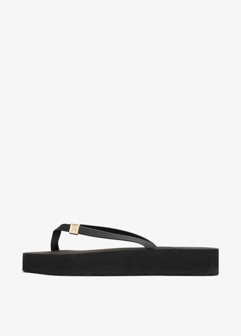 Черные кэжуал вьетнамки Tommy Hilfiger с логотипом