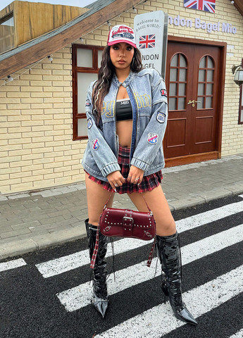 Синя демісезонна куртка SHEIN