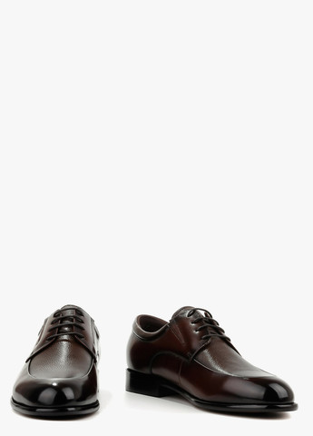Темно-коричневые праздничные, вечерние, классические, кэжуал туфли Le'BERDES на шнурках