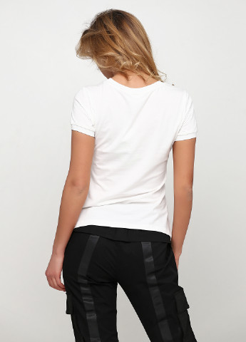 Белая летняя футболка luxury by new denmark