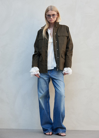 Коричнева демісезонна куртка H&M