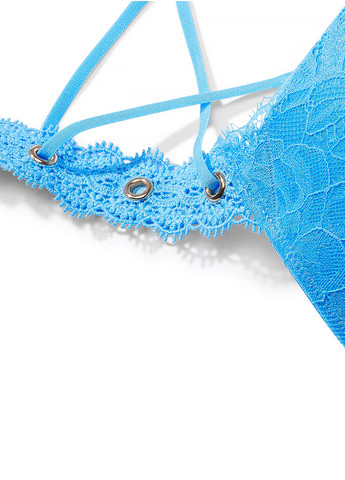 Голубой бюстгальтер Victoria's Secret с косточками полиамид