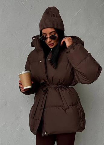 Коричневая демисезонная куртка Fashion