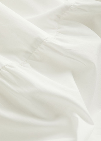 Белое кэжуал сарафан клеш H&M однотонное