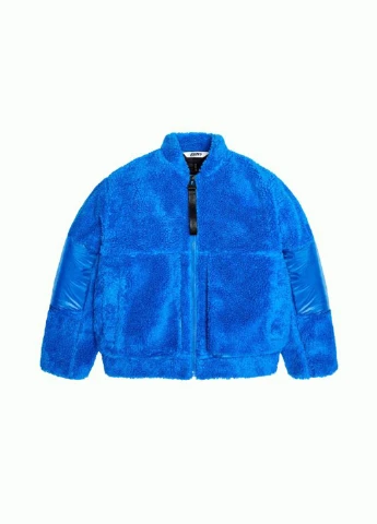 Синяя демисезонная куртка 18450-13 Rains Kofu Fleece Bomber Jacket T1