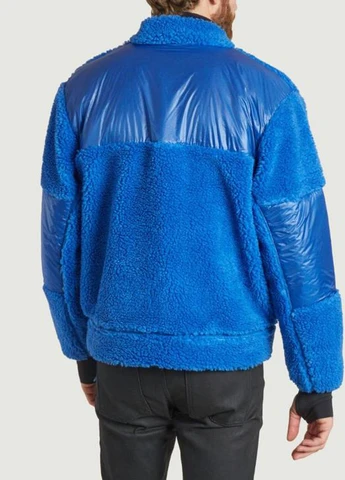 Синяя демисезонная куртка 18450-13 Rains Kofu Fleece Bomber Jacket T1