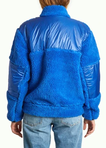 Синяя демисезонная куртка 18450-13 Rains Kofu Fleece Bomber Jacket T1
