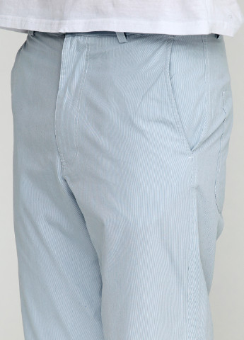 Голубые кэжуал демисезонные со средней талией брюки Cos