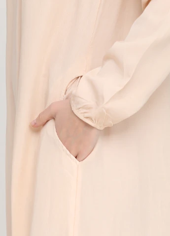 Кремова кежуал сукня New Collection однотонна