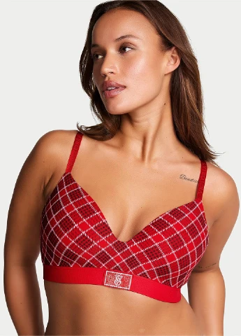 Красный демисезонный комплект (бюстгальтер, трусики) Victoria's Secret
