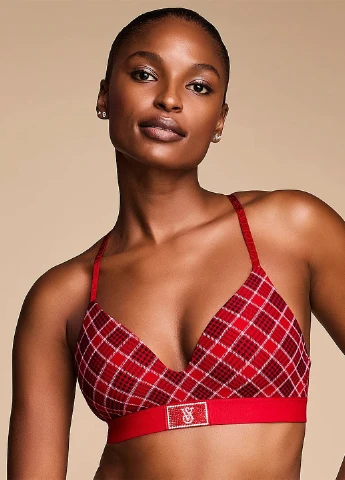 Красный демисезонный комплект (бюстгальтер, трусики) Victoria's Secret