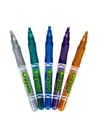 Фломастеры Набор с блестками 5 шт (256354.012) Crayola (254066552)