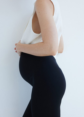 Черные демисезонные леггинсы для беременных H&M