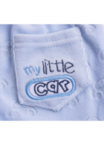 Блакитний демісезонний костюм десткий велюровий блакитний c капюшоном (ep6206.nb) Luvena Fortuna