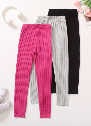 Комбинированные демисезонные леггинсы (3 шт.) SHEIN