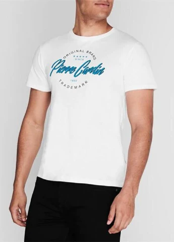 Біла футболка Pierre Cardin