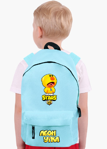Детский рюкзак Леон Качка Саллі Леон Курча Саллі Бравл Старс (Leon Sally Brawl Stars) (9263-1020) MobiPrint (217366046)