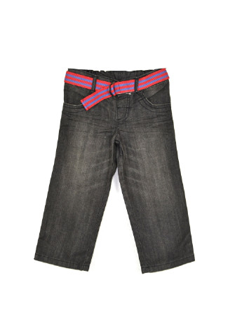 Серые джинсовые демисезонные прямые брюки M&S
