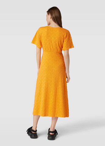 Оранжевое кэжуал платье Tom Tailor однотонное