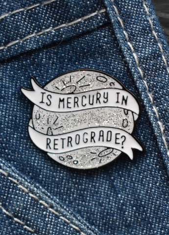 Металлический значок, пин, брошь "Ретроградный Меркурий" Westwood Decor (252718875)