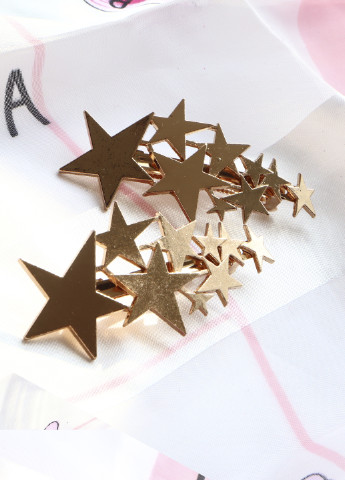 Набір заколка для волосся "Зорепад", золотистий, 2 шт Анна Ясеницька (254024886)