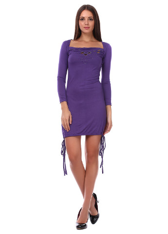 Фиолетовое кэжуал платье баллон Religion однотонное